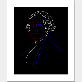 Line Art George Washington Posters and Art